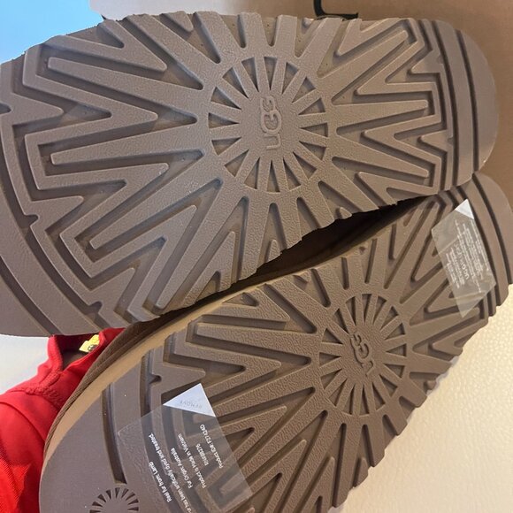 NIB UGG DISCOQUETTE SLIDE SLIPPER CHESTNUT SIZE 8 - Picture 7 of 11